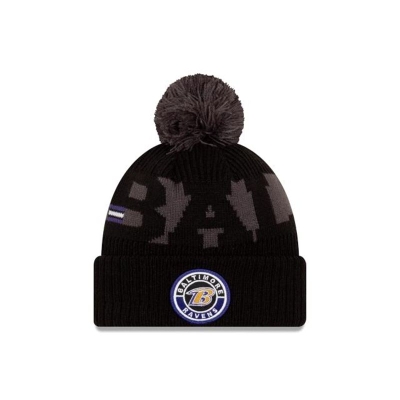 Sapca New Era Baltimore Ravens NFL Cold Weather Sport Knit Beanie - Negrii